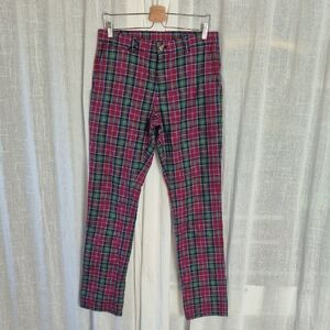 Vineyard Vines Men's Plaid Chinos - Red  Green Blue